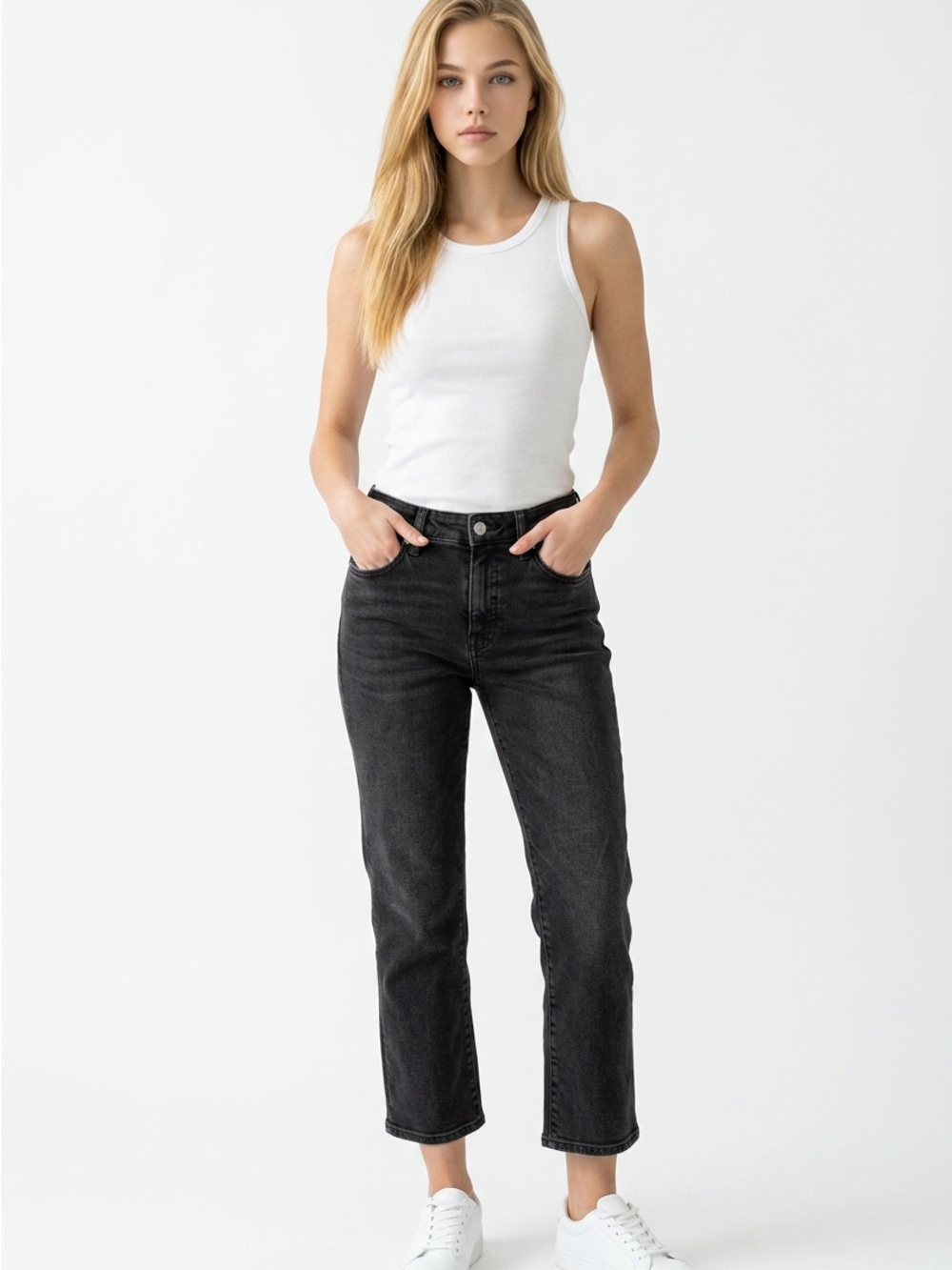 Madewell Curvy Kick Out Jeans Womens 27 Black Excellent High Rise Flare Denim